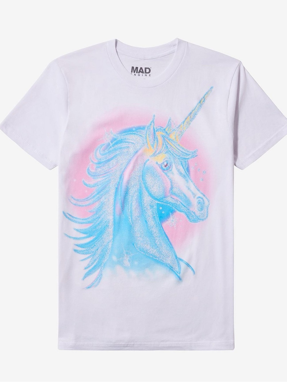 Mad Engine Unicorn Colorful Print Tee Size S